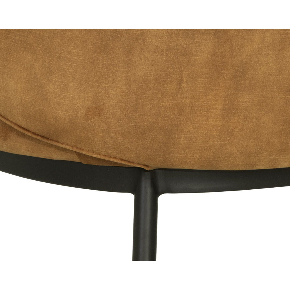 Echo Black / Nono Tapenade Gold Lounge Chair